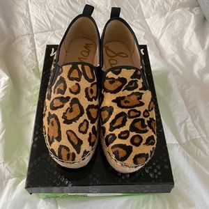 Only worn once! Size 91/2 cheetah espadrilles